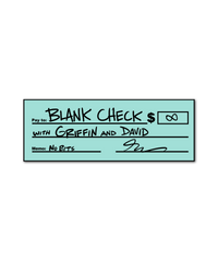 Blank Check Sticker