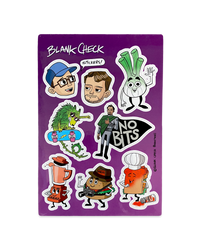 Blank Check Sticker Sheet
