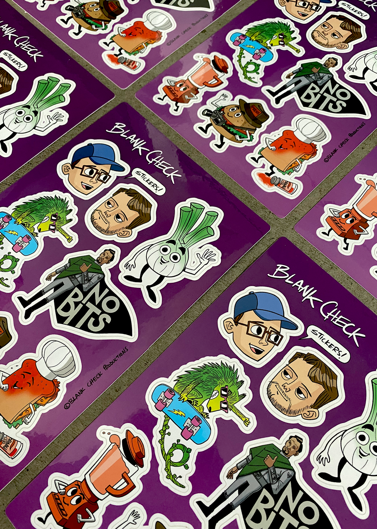 Blank Check Sticker Sheet